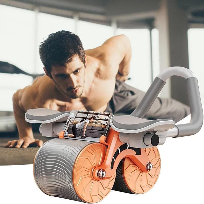 Roue abdominale multifonction avec support pour smartphone
